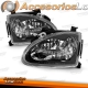 FARÓIS PARA HONDA CIVIC DEL SOL / 92-97 FUNDO PRETO