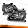 FARÓIS PARA HONDA CIVIC DEL SOL / 92-97 FUNDO PRETO