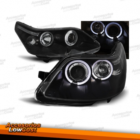 FAROIS ANGEL EYES / CITROEN C4 / 04-09 FUNDO PRETO