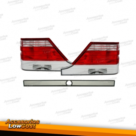 FAROLINS / MERCEDES CLASSE S W140 / 91-08 / BRANCO VERMELHO