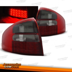 PILOTOS TRASEROS LED AUDI A6 4B 97-04 ROJO-AHUMADO