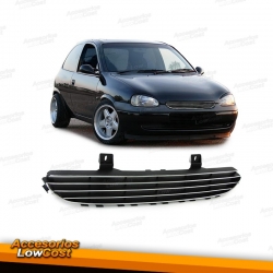 PARRILLA DELANTERA CROMO NEGRA OPEL CORSA B 96-00