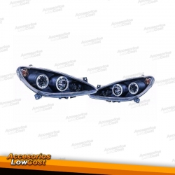 FAROIS ANGEL EYES / PEUGEOT 307 / 01-05 FUNDO PRETO