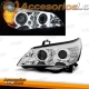 FAROIS ANGEL EYES CCFL / BMW E60 / 03-07 FUNDO CROMADO