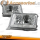 FARÓIS MERCEDES 190 W124 / 93-95 / FUNDO CROMADO