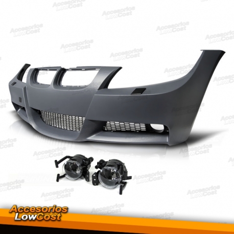 PARA-CHOQUES FRONTAL PACK M BMW E90 / E91 / 05-08 SEM PDC + FAROIS NEVOEIRO