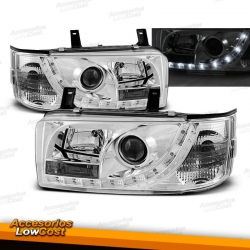 FAROS LUZ DIURNA T4, 90-03 CRISTAL CLARO/CROMADO.