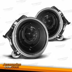 FAROS MERCEDES W463, 89-++ CRISTAL CLARO-NEGRO.