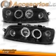 FARÓIS ANGEL EYES FIAT PUNTO 2 / FUNDO PRETO
