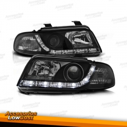 FAROS LED LUZ DIURNA AUDI A4 B5 94 -99 NEGRO