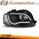 FAROIS COM LUZ DIURNA TFL / AUDI A3 8P / 03-08 FUNDO PRETO