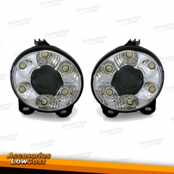 FAROS ANTINIEBLAS CON LUZ DIURNAS BMW E92/93, 06-09, CRISTAL CLARO/ CROMADO.