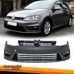 PARAGOLPES DELANTERO LOOK R-LINE PARA VW GOLF VII, 12-17, SRA Y PDC