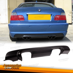 DIFUSOR PARAGOLPES TRASERO BMW E46 98-05, LOOK M3 CSL