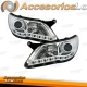 FAROS LUZ DIURNA LED TIGUAN 07-11 CRISTAL CLARO-CROMADO