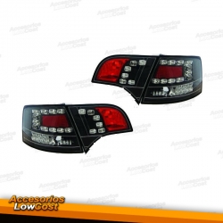 PILOTOS TRAS. A4, 05-08 LED/AVANT.CRISTAL CLARO-NEGRO