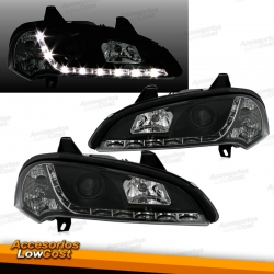 FAROS LUZ DIURNA LED OPEL TIGRA 94- . COLOR NEGRO.