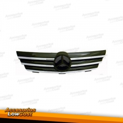 GRELHA FRONTAL SPORT / MERCEDES C W203 COUPE / 00-04 PRETO / CROMADO