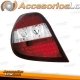 FAROLINS TRASEIROS LED / RENAULT CLIO / 05+ VERMELHO