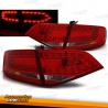FAROLINS TRASEIROS LED / AUDI A4 B8 SEDAN / 08-11 VERMELHO BRANCO