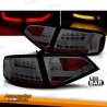 PILOTOS TRASEROS LED PARA AUDI A4 B8 SEDAN (12/07 A 2011), COLOR CROMO-ROJO AHUMADO.