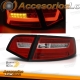 PILOTOS TRASEROS LED PARA AUDI A6 4F (08-11), LED BAR ROJO BLANCO