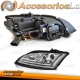 FAROS DELANTEROS CON LUZ DIURNA LED PARA AUDI TT 8J (06-10), H7+H1, CROMO