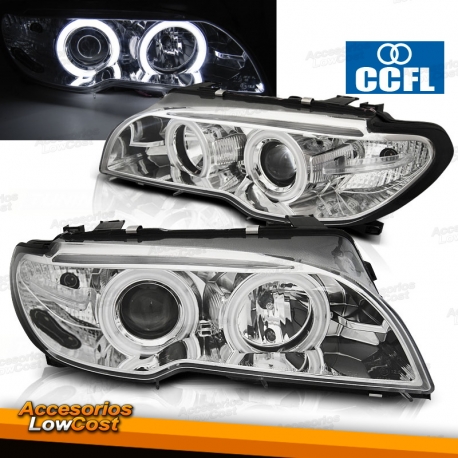 FAROS ANGEL EYES BMW E46 04.03-06 COUPE CABRIO ANGEL EYES CROMADOS