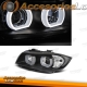 BMW E90/E91 03.2005/08.2008 FAROS ANGEL EYES "3D U-TYPE" CROMADOS