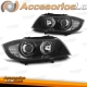 FAROS OJOS DE ANGEL INTERMITENTE LED BMW SERIE 3 E90 E91 05-08 FONDO NEGRO