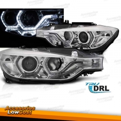 BMW F30/F31 10.2011/05.2015 FAROS ANGEL EYES LED DRL CROMADOS