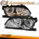 FAROIS ANGEL EYES CCFL / BMW E46 BERLINA / 01-05 FUNDO CROMADO