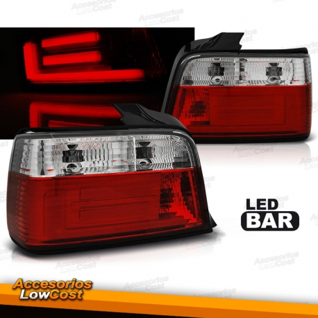 PILOTOS BMW SERIE 3 E36 90-99 LED BAR AHUMADO