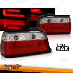 FAROLINS  LED BMW E36 COUPE + CABRIO    VERMELHO/CLARO