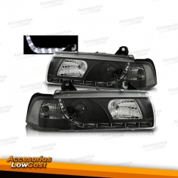 FAROIS LUZ DIURNA LED BMW SERIE 3 E36 COUPE + CABRIO FUNDO PRETO