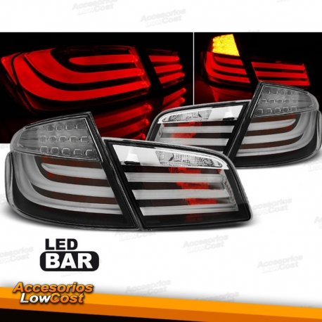PILOTOS LED PARA BMW F10 LIMOUSINE (2010-07/2013), LED BAR, FONDO NEGRO