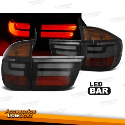 PILOTOS LED PARA BMW F10 LIMOUSINE (2010-07/2013), LED BAR, AHUMADOS