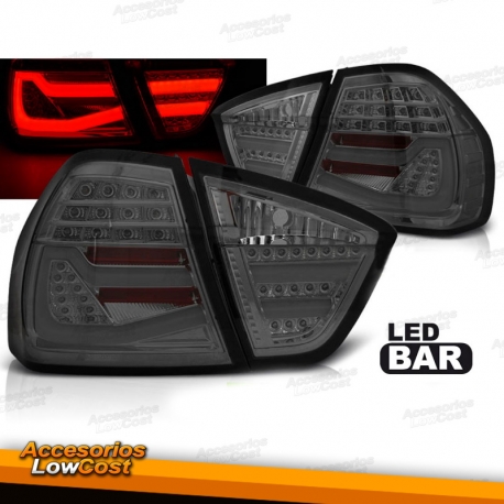 PILOTOS TRASEROS LED BAR BMW E90 (05-08) BERLINA, AHUMADO