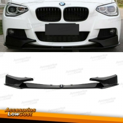 SPOILER DELANTERO PERFORMANCE DE PARAGOLPES PACK M PARA BMW F20/F21 (2011-2015), NEGRO SATINADO