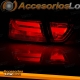 PILOTOS TRASEROS LED BAR BMW E90 (05-08) BERLINA, ROJO CROMO AHUMADOS