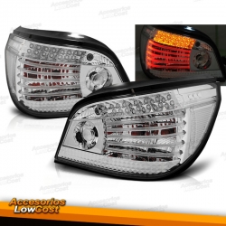 FAROLINS TRASEIROS LED CELIS / BMW E60 / 03-07 ESCURECIDOS