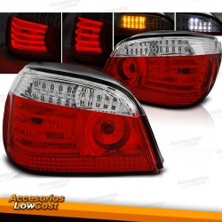 FAROLINS TRASEIROS LED CELIS / BMW E60 / 03-07 ESCURECIDOS