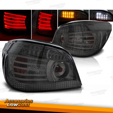 FAROLINS TRASEIROS LED CELIS / BMW E60 / 03-07 ESCURECIDOS