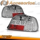 FAROLINS TRASEIROS LED / BMW E38 / 94-01 PRETO ESCURECIDOS