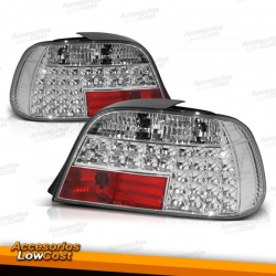 PILOTOS LED PARA BMW  E38 (94-01), FONDO CROMO