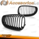 GRELHAS FRONTAIS BMW E60 / E61 / 03-07  PRETO CROMADO