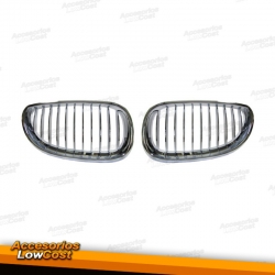 GRELHAS FRONTAIS BMW E60 / 03-07 CROMADAS