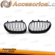 GRELHAS FRONTAIS BMW E60 / E61 / 03-07  PRETO CROMADO