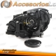 FAROS CON LUZ DIURNA LED PARA MERCEDES CLASE C W204 (11-14), FONDO NEGRO