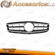 FAROS CON LUZ DIURNA LED PARA MERCEDES CLASE C W204 (11-14), FONDO NEGRO